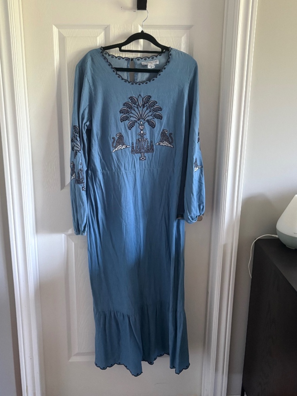 Blue bohemian dress